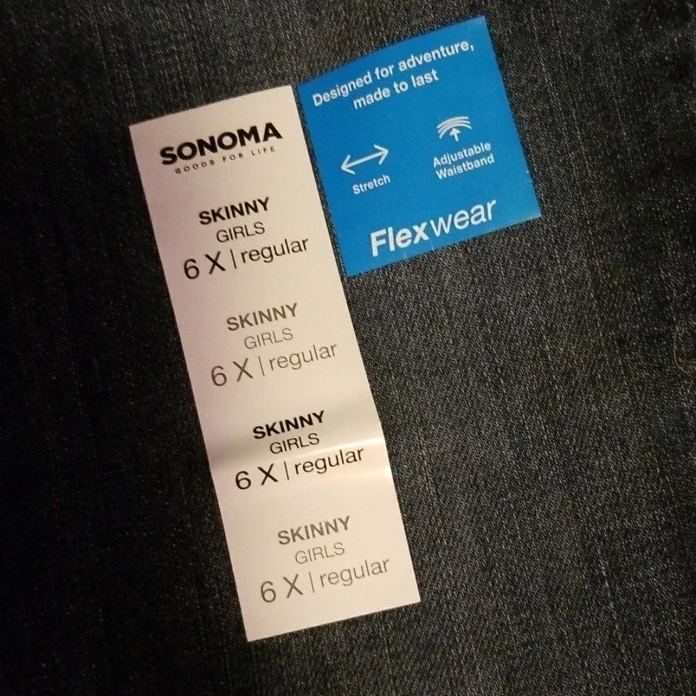 Sonoma Girl's Skinny Blue Jeans‎